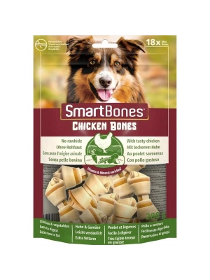 Smart Bones Tavuklu Düğüm Köpek Ödül Kemiği Mini 18 Adet