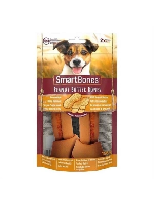 Smart Bones Tavuklu Fıstık Ezmeli Düğüm Kemik Köpek Ödül Maması 158 Gr