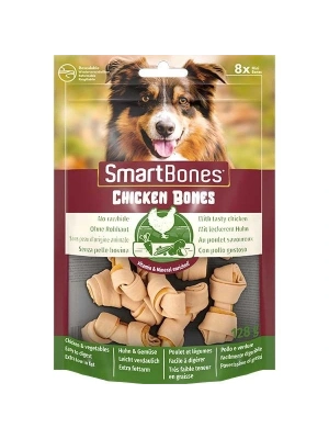 Smart Bones Tavuklu Mini Düğüm Köpek Ödül Kemiği 8 Adet 128 Gr