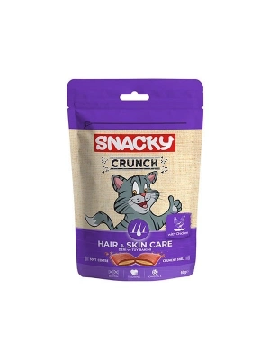 Snacky Crunch Hair Skin Tavuklu Deri Tüy Sağlığı Destekleyici Kedi Ödülü 1 Adet 60 Gr