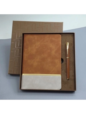 Soft Deri Defter Ve Roller Kalem Seti