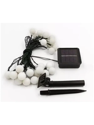 Solar 5m 28 Led Top Gün Işığı Siyah Kablolu