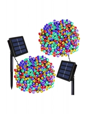 ® Solar Güneş Enerjili Dış Bahçe 8 Modlu 10 metre 120 led dekoratif Aydınlatma