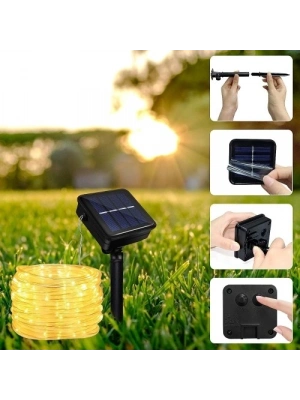 Solar Güneş Enerjili Hortum Kaplamalı Gün Işığı LED