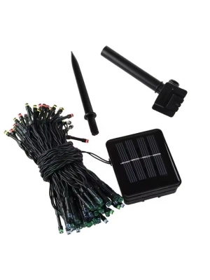Solar Siyah Kablo Bahçe Aydınlatması