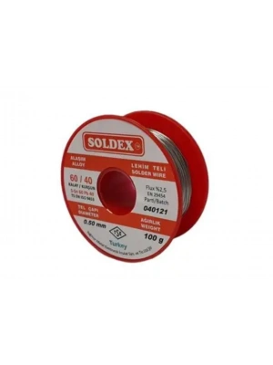 Soldex 60/40 Lehim Teli 100 Gr 0,50 Mm (sn:60 / Pb:40)
