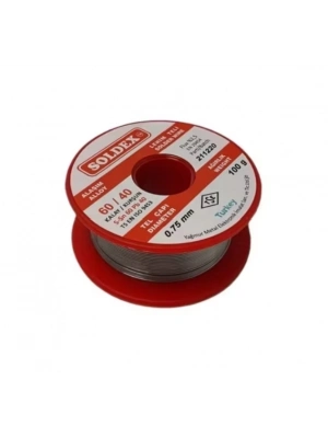Soldex 60/40 Lehim Teli 100 Gr 0,75 Mm (sn:60 / Pb:40)