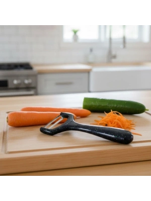 ® Solingen Çelik Küçük Boy Meyve Sebze Soyacak – Keskin Paslanmaz Soyucu Aparat