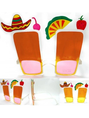 Sombrero Hawaii Fiesta Meyve Figürlü Gözlük