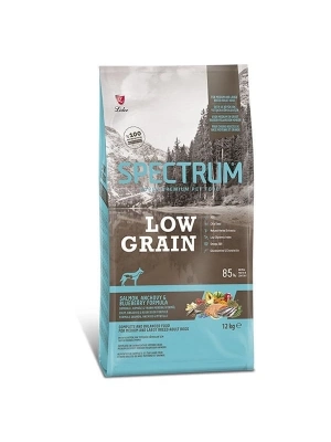 Spectrum Düşük Tahıllı Somonlu Hamsili ve Yaban Mersinli Orta ve Büyük Irk Yetişkin Köpek Maması 12 Kg