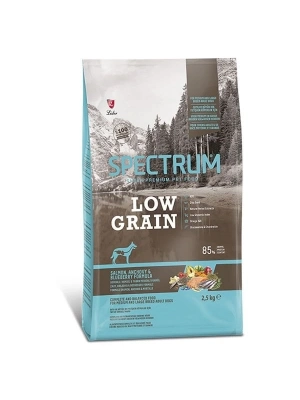 Spectrum Düşük Tahıllı Somonlu Hamsili ve Yaban Mersinli Orta ve Büyük Irk Yetişkin Köpek Maması 2.5 Kg