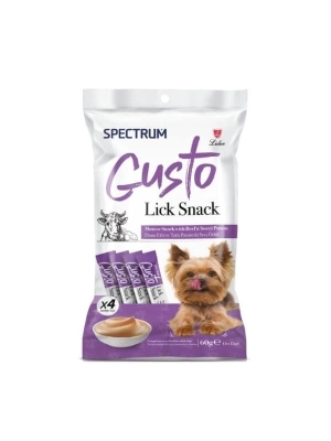 Spectrum Gusto Dana Etli ve Tatlı Patatesli Sıvı Yetişkin Köpek Ödül Maması 1 Adet 4x15 Gr