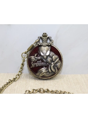 Spiderman Tasarımlı Köstekli Saat