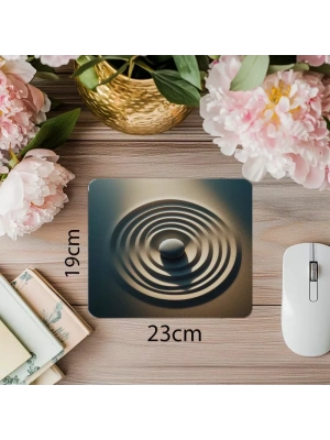 Spiral Raked Sand Zen Mousepad - 19x23 cm 2 mm Dikdörtgen İthal Baskılı Mouse Pad