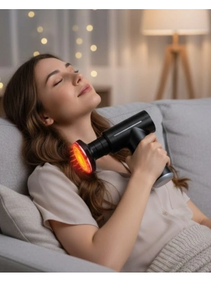 ® Spor Sonrası Kas Gevşetici Masaj Cihazı Çift Fonksiyonlu