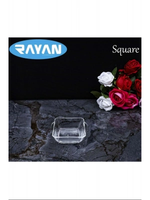 Square Tekli Kare Cam Kahvaltılık Kase Royaleks-81485