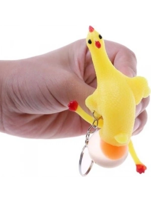 Squishy Yumurtlayan Tavuk Anahtarlık