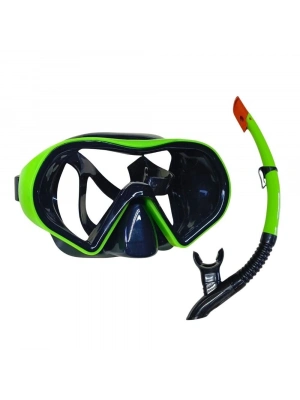 Star Diving Dalış Maskesi ve Snorkel Yetişkin - 51712-YEŞİL