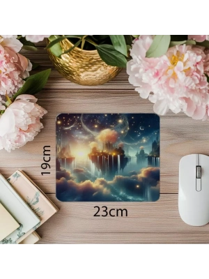 Stardust Rüzgarlı Fantezi Mouse Pad - 19x23 cm 2 mm Dikdörtgen İthal Baskılı Mouse Pad
