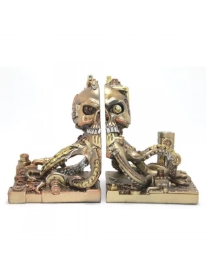 Steampunk Polyester Ahtapot Kitap Stoperi