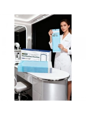 ® Sterilizasyon Poşeti 600 Adet - Otoklav Kendinden Yapışkanlı Medikal Poşet 9x26 cm