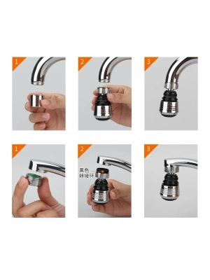 Su Tasarruflu 2 Modlu Musluk Başlığı Kısa