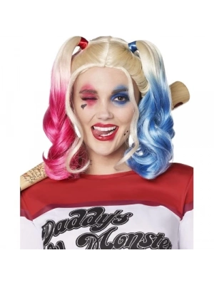 Suicide Squad Harley Quinn Kostüm Peruk