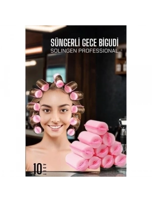 Süngerli Gece Bigudisi 3 cm 10 Adet Solingen Professional