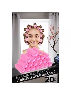 Süngerli Gece Bigudisi 3 cm 20 Adet Solingen Professional