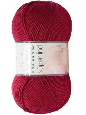 Süper İnci El Örgü İpi 100 gr Vişne Çürüğü 3630