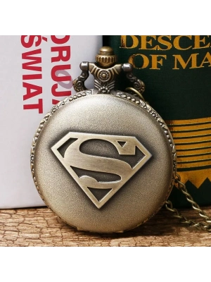 Süpermen Tasarımlı Köstekli Saat