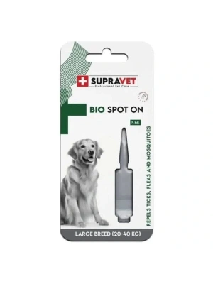 Supravet Büyük Irk Köpek Deri ve Tüy Bakım Yağı Bit Pire Kene Dış Parazit Ense Damlası 20-40 Kg