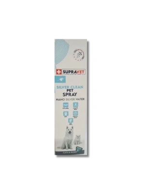 Supravet Silver Clean Nano Gümüş Suyu Çok Amaçlı Kedi ve Köpek Deri Bakım Spreyi 150 Ml