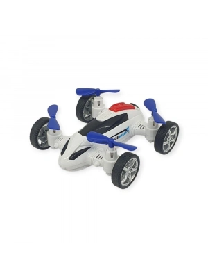 Sürtmeli Drone Araba Hareketli Pervane - Beyaz