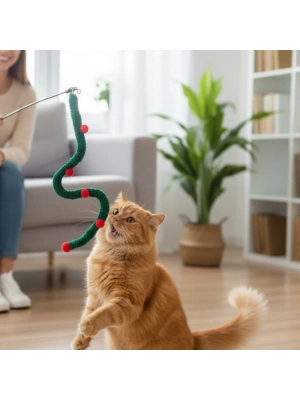 Süs Tasarımlı Kedi Oltası