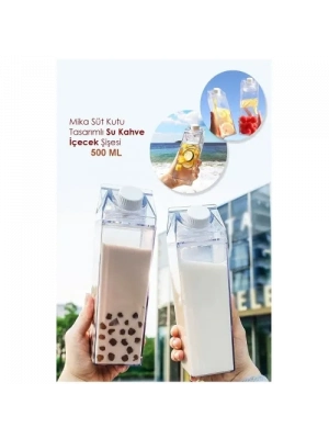 Süt Kutusu Tasarımlı İçecek Şişesi