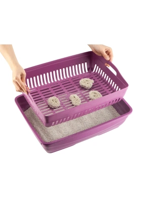 Süzgeçli Açık Kedi Tuvaleti