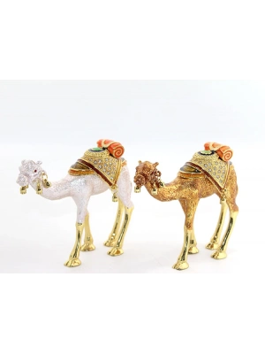 Swarovski Taşlı Tekli Deve Figürü Model 3