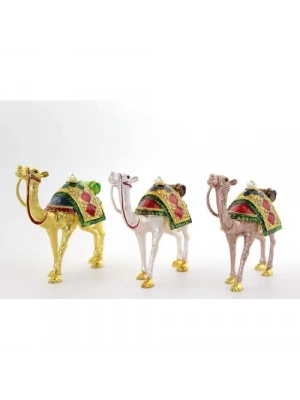 Swarovski Taşlı Tekli Deve Figürü Model 7