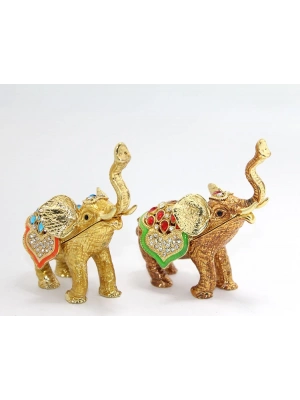 Swarovski Taşlı Tekli Fil Figürü Model 2