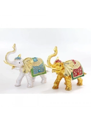 Swarovski Taşlı Tekli Fil Figürü Model 5