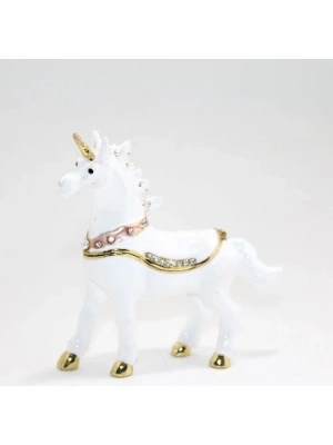 Swarovski Taşlı Tekli Unicorn Figürü