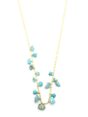 Taş Sallantılı Kolye - Altın