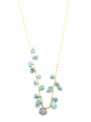 Taş Sallantılı Kolye - Altın