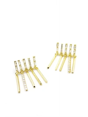 Taş Sallantılı Küpe - Altın