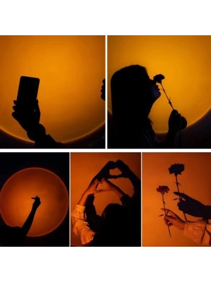 Taşınabilir USB Sunset Gün Batımı Ambiyans Işığı Lamba