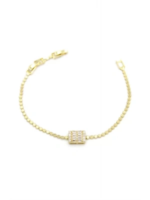 Taşlı Bileklik - Altın