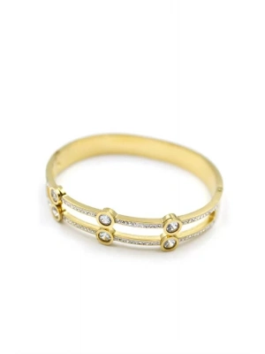 Taşlı Bilezik - Altın