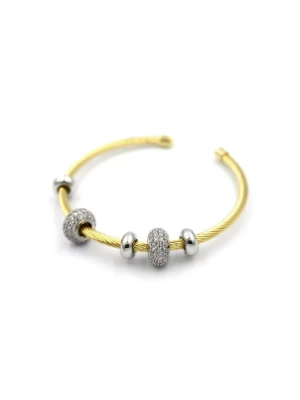 Taşlı Bilezik - Altın