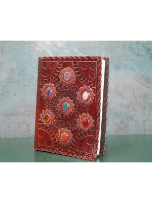 Taşlı Deri Defter Model 10